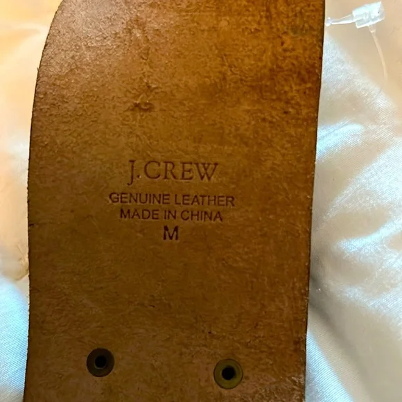 J.Crew double buckle belt Vintage J. Crew Women's S Wide Belt Brown Leather med - Picture 5 of 10